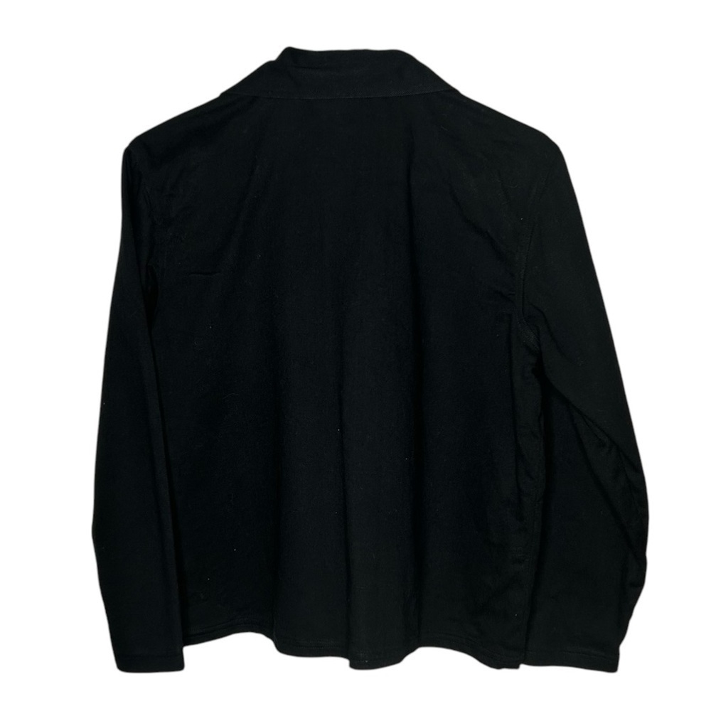 Soho Compagnie Women’s Embroidered Black Floral Button Front Jacket Size Medium - Picture 4 of 4